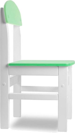 Стульчик для детей Yuliana Woody белый с салатовой сидушкой 12003201