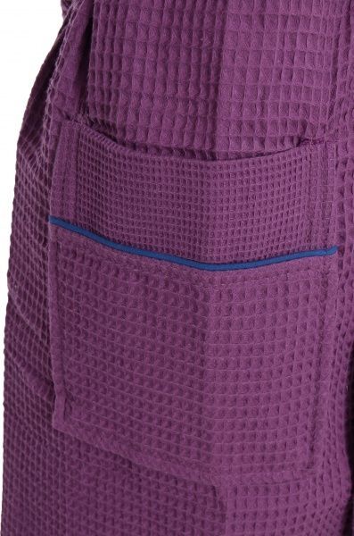 Халат вафельний Karna з кантом р. M лавандовий Aleron 