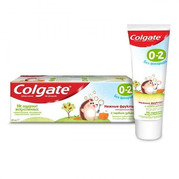 Дитяча зубна паста Colgate Ніжні фрукти від 0 до 2 років 40 мл