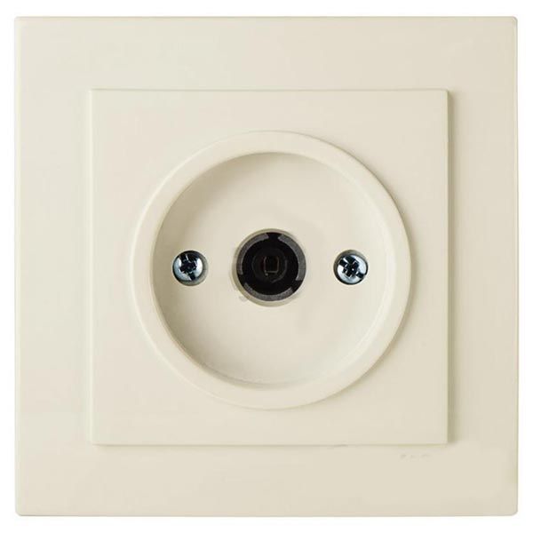 Розетка телевізійна Nilson Touran 24121029 кінцева кремова