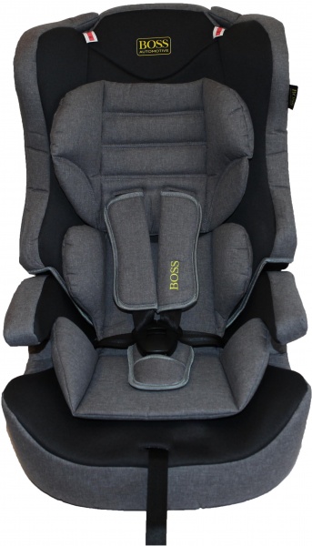 Автокресло BABY CAR SEAT серый с черным black/grey