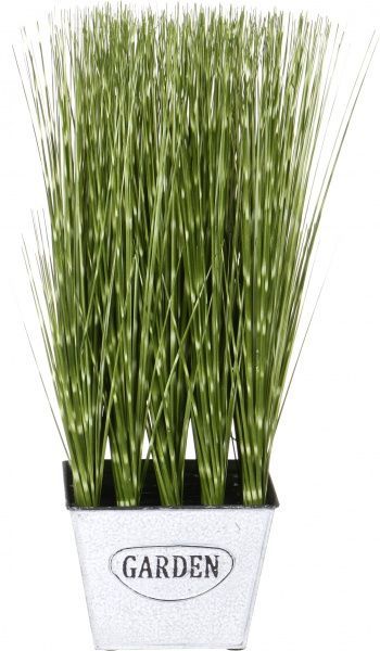 Рослина штучна Міскант в металевому горщику 45 см