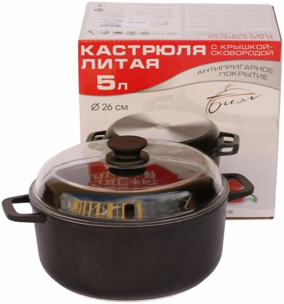 Каструля з кришкою 5 л К501ПС 5 л Biol