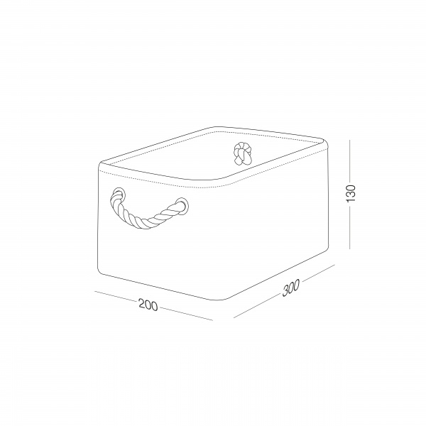 Ящик для зберігання MVM TH-11 S WHITE 130x200x300 мм