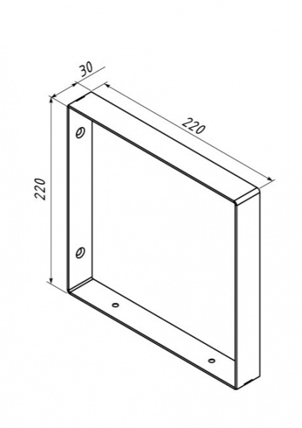 Кронштейн для полок Valore Квадрат Loft SB-S-21