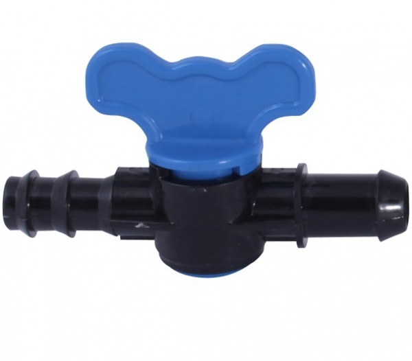 Кран стартовый без зажима для капельной трубки эконом Sertsan 16x17