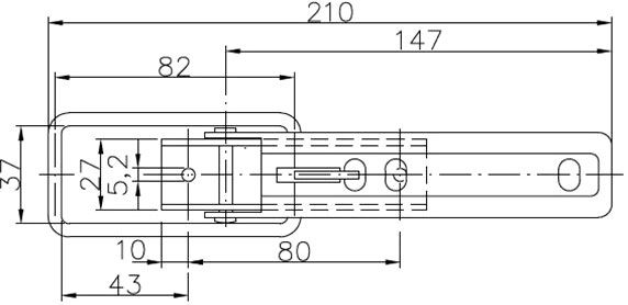 Замок бортовий BV 10-1 AL-KO 1860019