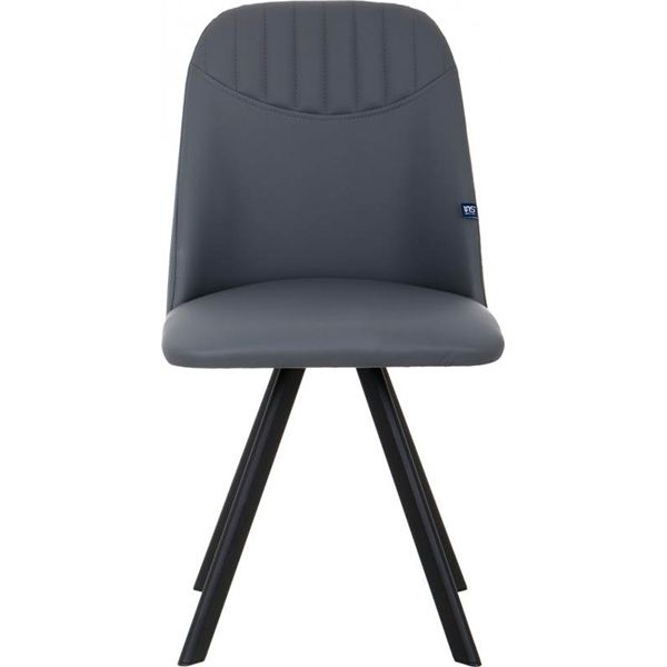 Стул Nowy Styl Milana 4L black (BOX-2) (CH) Eco-70 серый