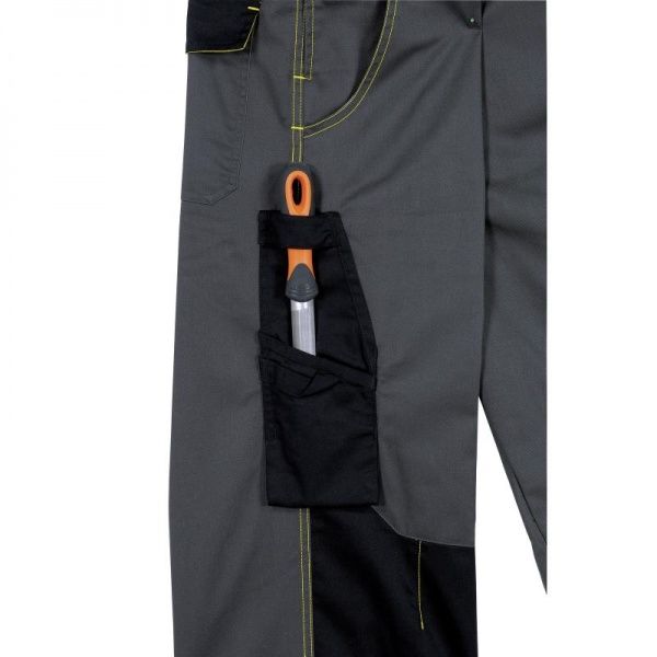 Напівкомбінезон робочий Delta Plus D-Mach р. XXXL зріст універсальний DMSALGO3X сірий із помаранчевим