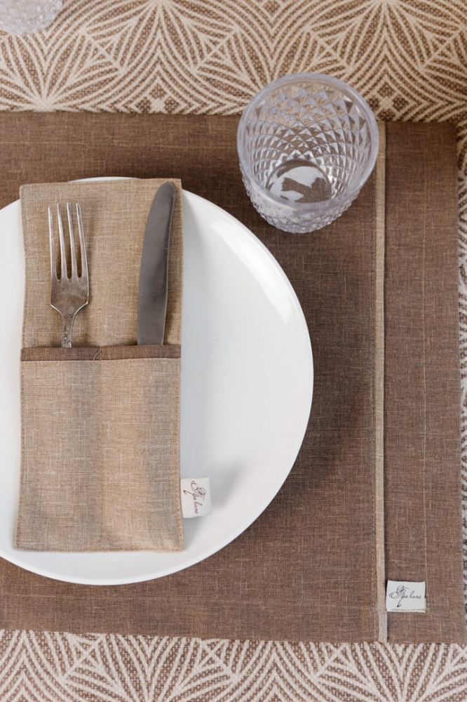 Серветка Прованс сет 35х45 Кориця Коричнева 35x45 см