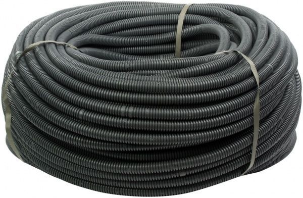 Труба гофрована з протяжкою Контакт ПВХ 16 мм 100 м 