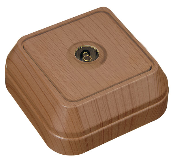 Розетка TV оконечная Makel Siva Ustu орех 45427