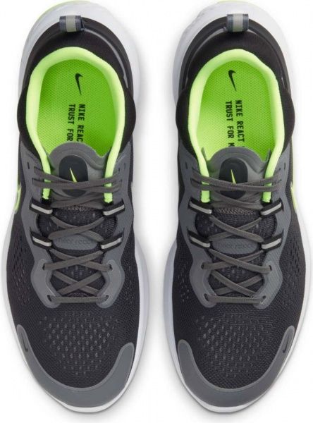 Кроссовки Nike React Miler 2 CW7121-002 р.US 10,5 серый