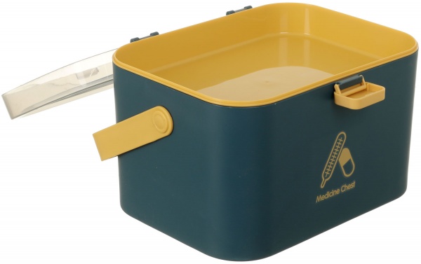 Органайзер декоративный для мелочей Soft-cиний многоуровневый с ручкой 24x23x29 см 