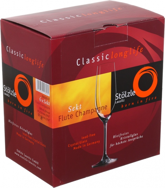 Набор бокалов для шампанского Classic long-life 190 мл 6 шт. Stoelzle 