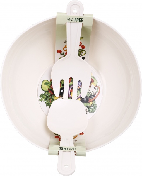 Миска со столовыми принадлежностями 