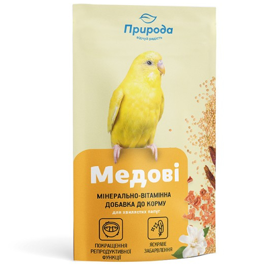 Витаминно-минеральный комплекс Природа Медовые для попугаев 20 г