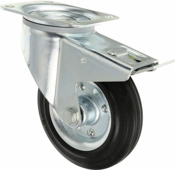 Колесо поворотне з гальмом 3377 DRR 160 P63 TENTE 