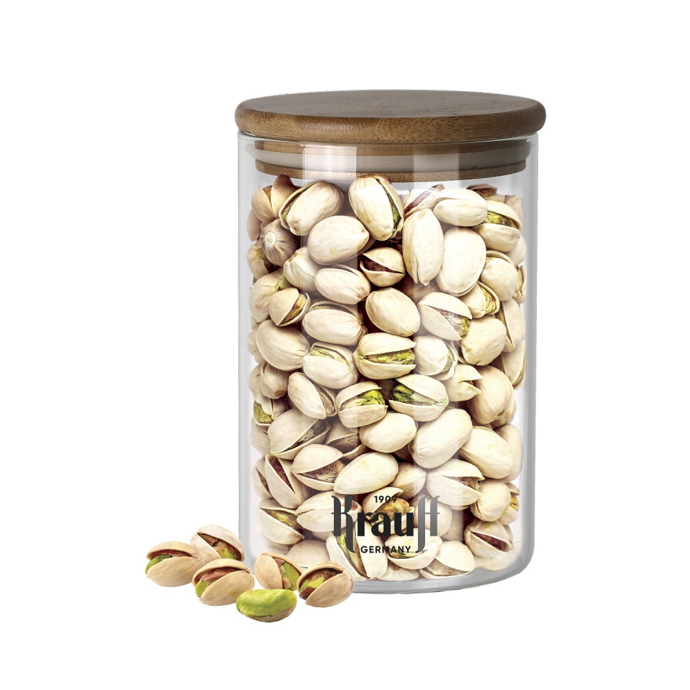 Банка для сипучих Krauff Grutze 800 мл з бамбуковою кришкою 31-289-023