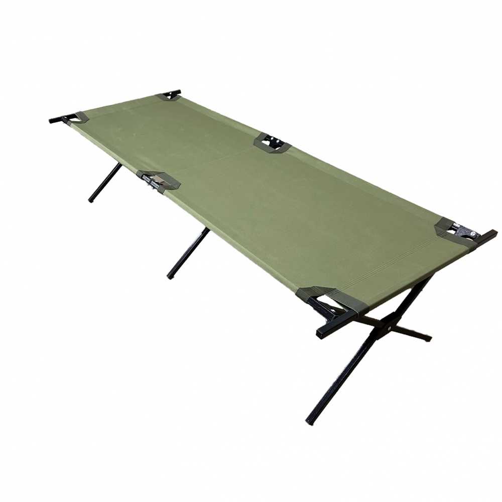 Раскладушка полевая типа NT усиленная зеленая Metalzavod