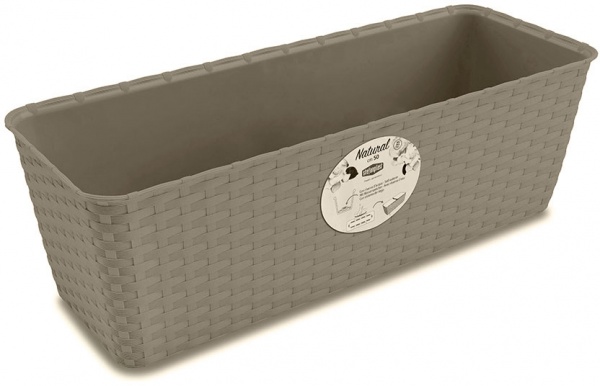 Ящик балконный Stefanplast Natural прямоугольный 9,2 л бежевый 