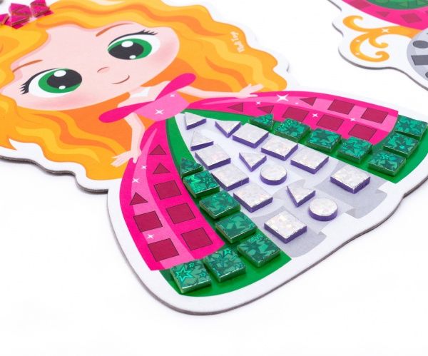 Набор для творчества Vladi Toys Блестящая мозаика Принцесса VT4511-05