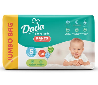 Підгузки-трусики Dada Extra Soft Junior 5 (12-27 кг) 60 шт.