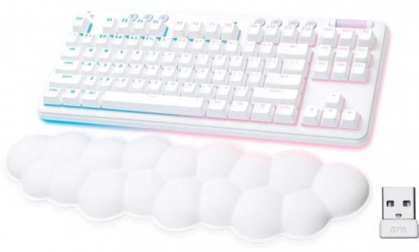 Клавіатура бездротова Logitech G715 Wireless Gaming Keyboard – Ua - Tactile (920-010465) off-white 