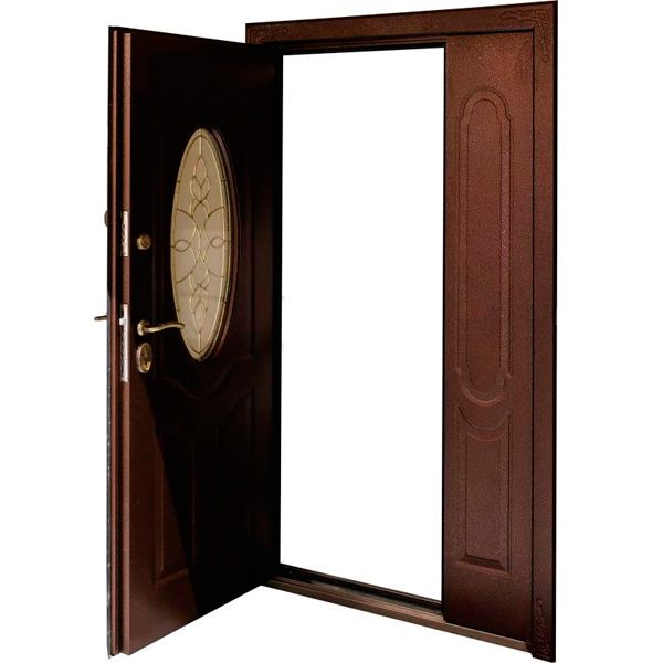 Двері вхідні С-2020 2050х1200 мм ліві зі склом