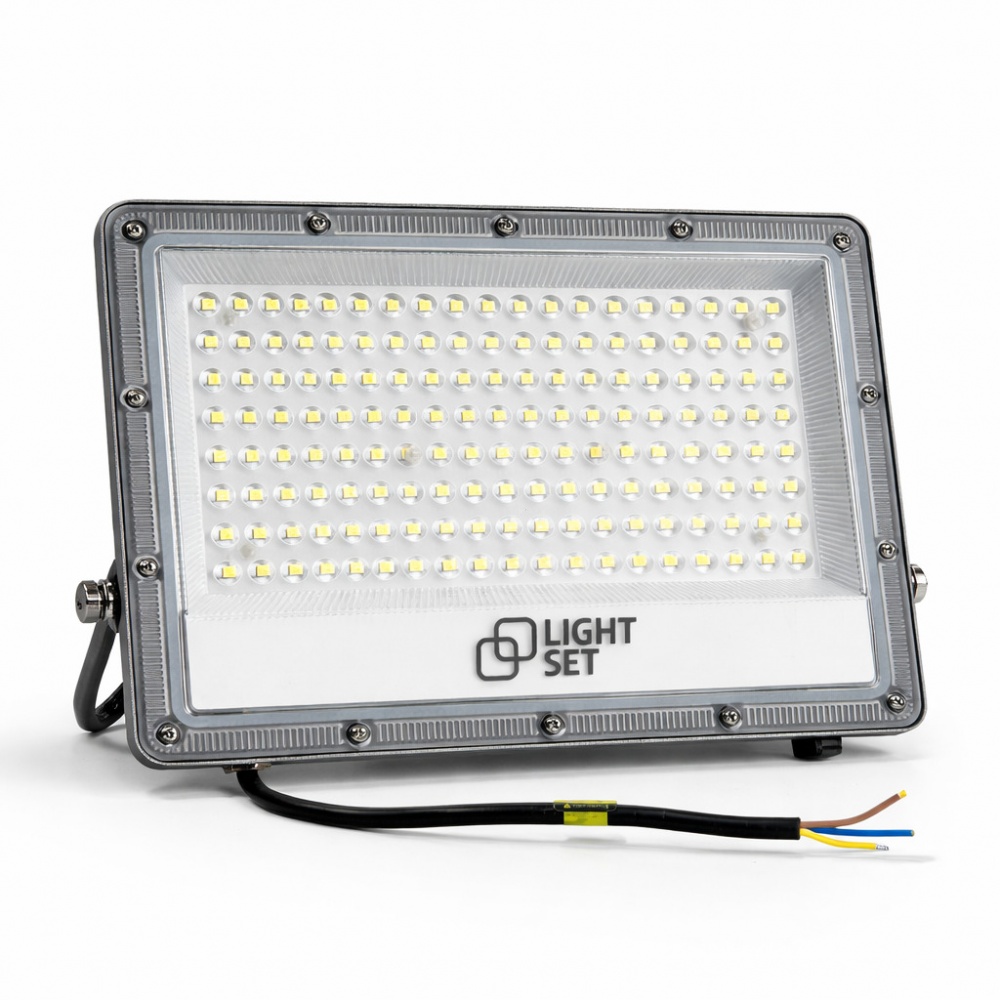 Прожектор світлодіодний LIGHT SET LED SHPAK D 100 Вт IP65 сірий l0810105