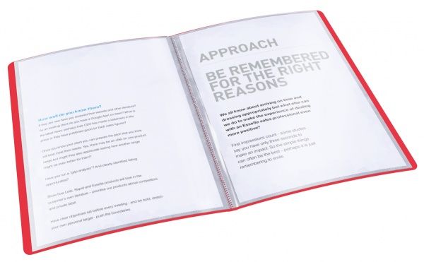 Папка с файлами А4 20 файлов красная 623991 Esselte