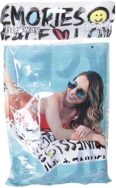 Матрас надувной Bestway 183х69 см Summer quotes белый