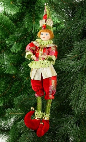 Підвіска Блазень казковий червоно-зелений 53 см 12121-18RG  