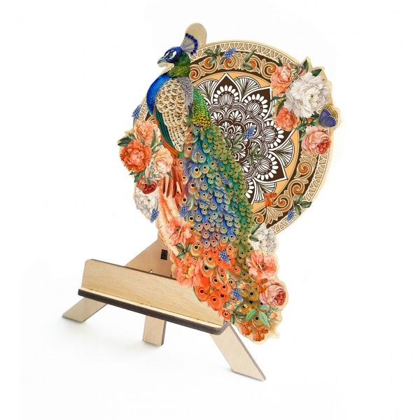 Пазл дерев'яний Граційний павич 320х420 мм ZABAVA 