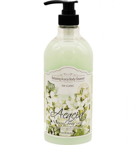 Гель для душу 3W Clinic масло Акації Relaxing Acacia 1000 мл