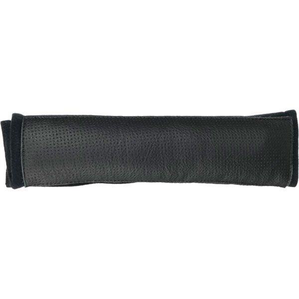 Подушка на ремень Kerdis черная кожа с перфорацией 