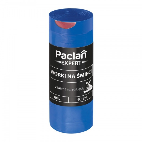 Мешки для мусора с затяжками Paclan Expert стандартные 60 л 40 шт.