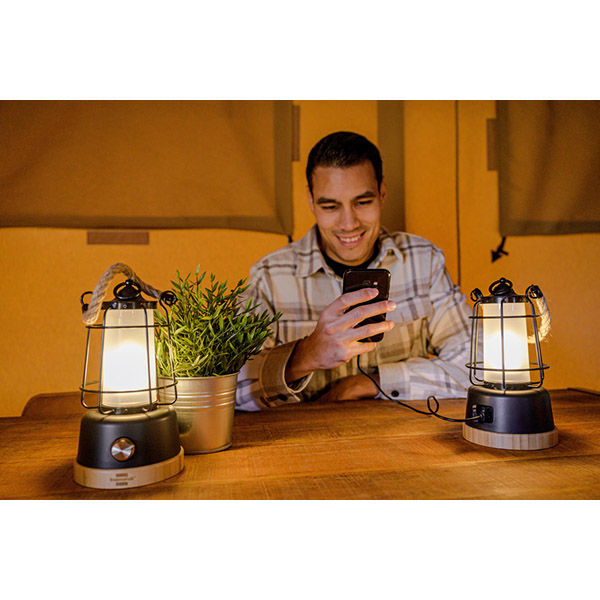 Фонарь кемпинговый Brennenstuhl CAL-1 IP44 6 Вт с функцией Powerbank черный