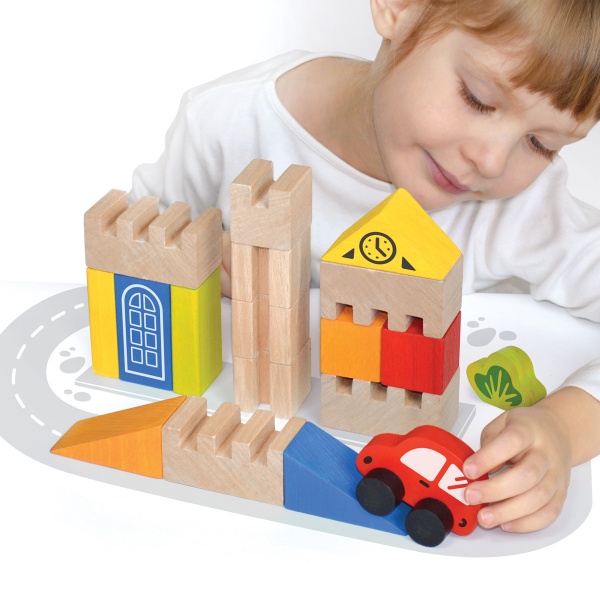 Блоки строительные Igroteco Город 18 элементов 900538