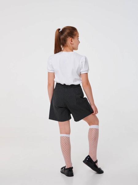 Юбка-шорты Smil р.134 черный с белым 120368 