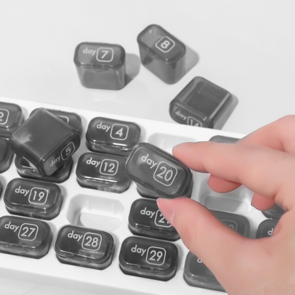 Таблетница MVM PC-24 WHITE/GRAY