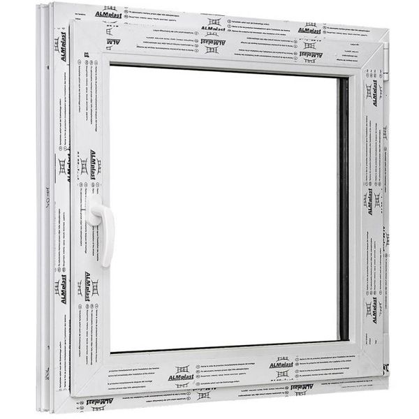 Окно одностворчатое поворотно-откидное ALMplast 500х500 мм 90205440