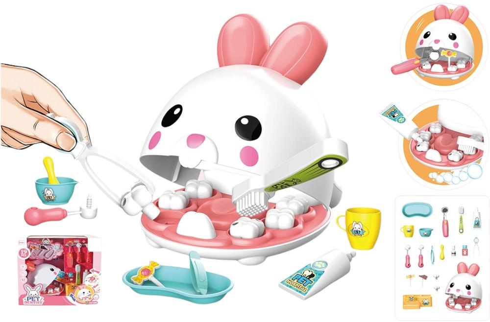 Игровой набор Bowa Зайка-стоматолог белый OTE0664687