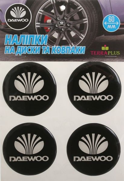 Наклейка TERRAPLUS на колпаки и диски Daewoo 60 мм