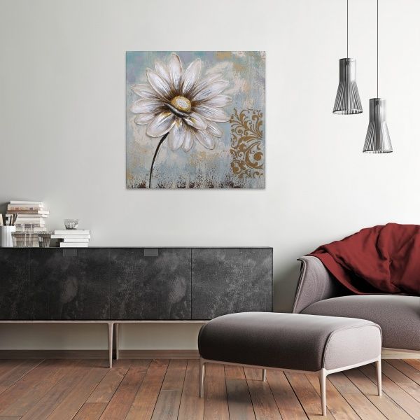 Картина Ромашка 80x80 см 