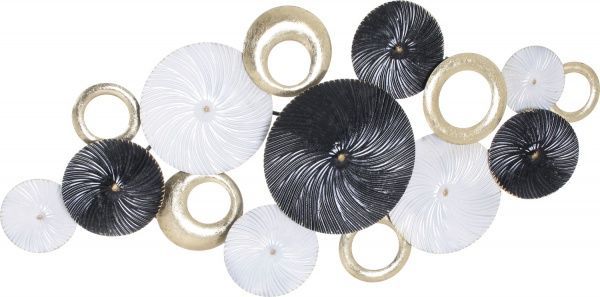 Декор настенный Тренд 56x120 см черный/золото 