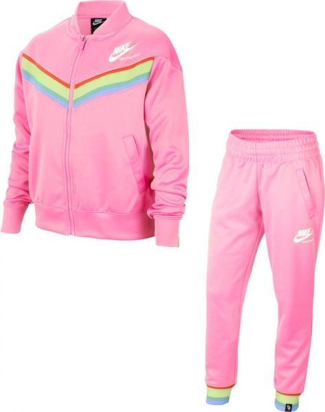Спортивний костюм Nike G NSW HERITAGE TRK SUIT CU8294-654 р. M рожевий