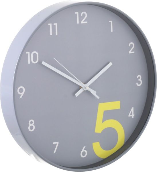 Годинник настінний Five сірий