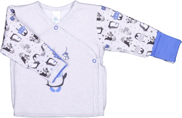 Распашонка детская Baby Veres Penguins р.56 голубой 