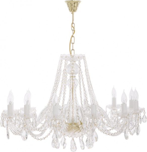 Люстра підвісна Crystal Life 12x40 Вт E14 золото A1030LM-12GO 